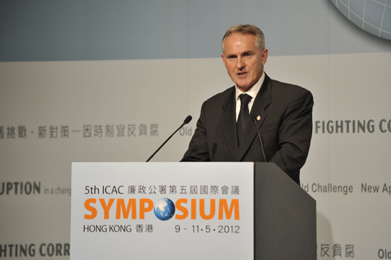 Mr Chris McDevitt, Commander, Australian Federal Police, Australia, speaking in Plenary Session (1)